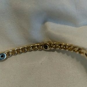 Melinda Maria Jewelry - Gold Chain Link Turquoise-Colored Bangle Melinda Maria Jewelry - Gold Chain Link Turquoise-Colored Bangle
